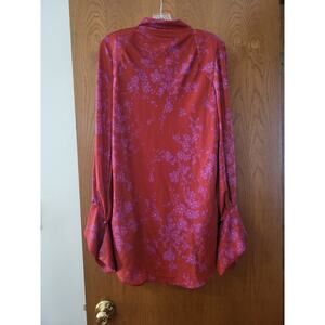 Free People Aries Red Romantic Valentines Mini Flirty Open Back Dress S READ